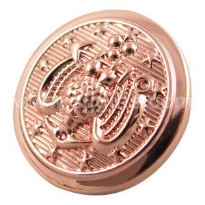 ODM Factory China Metal Button Zinc Alloy Plated Golden Button