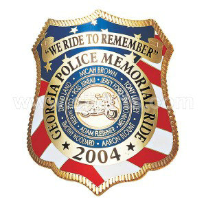 Excellent quality China Factory Directly Sale Metal Police Badge with Soft Enamel & Leather Wallet
