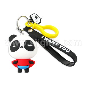 China Gold Supplier for China Custom Anime 3D PVC Rubber Silicone Keyring Promotional Gifts Keychains