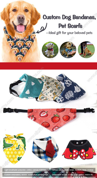 Unleash Your Pet’s Style with Custom Dog Scarfs and Bandanas