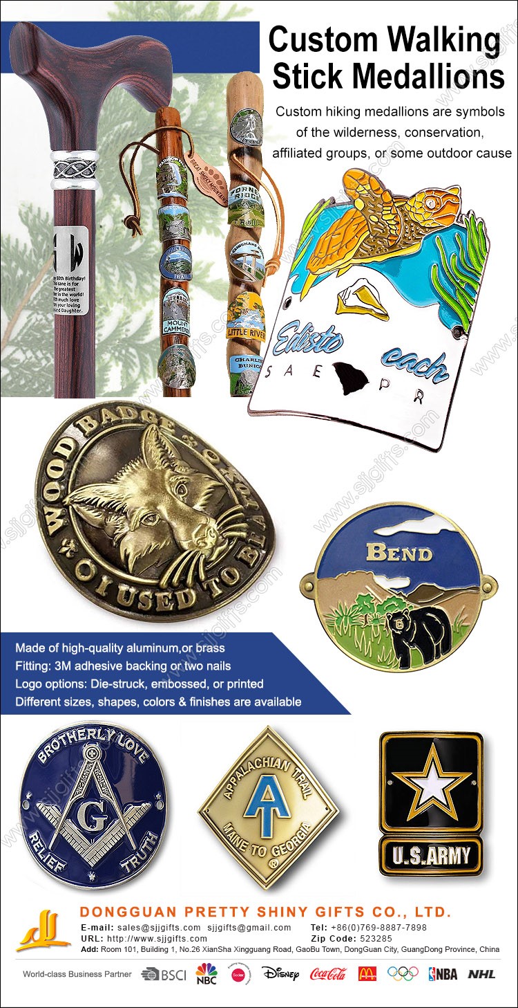 Capturing the Great Outdoors with Custom Walking Stick Medallions
