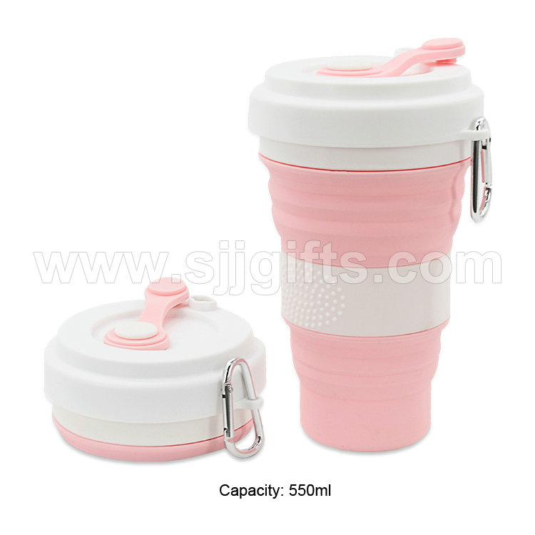 Factory wholesale Leather Keychains - Silicone Collapsible Cup – Sjj