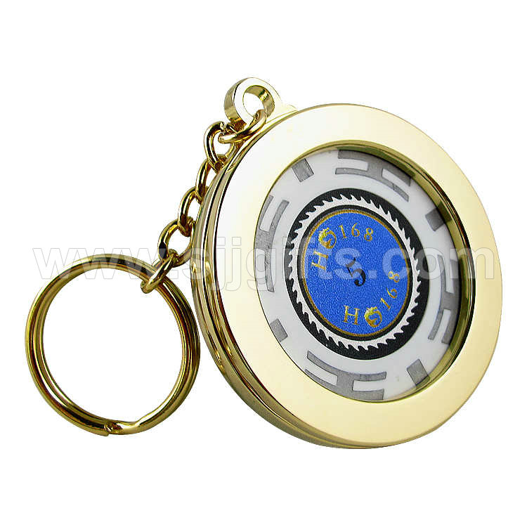 Reasonable price Personalised Pin Badges - Poker Chip Keychains – Sjj