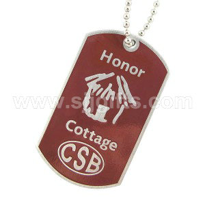 Manufacturer of China Cheap Wholesale Custom Metal Military Dog Tag with Rubber