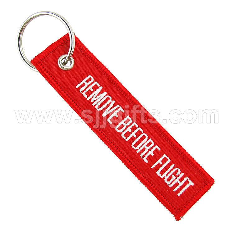 New Arrival China Embroidered Labels - Embroidery & Woven Key tags – Sjj
