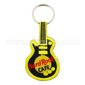 Leading Manufacturer for China Personalized Promotion Custom Rbf Logo Polyester Woven Metal Leather Label Key Ring Customized Embroidered Patch Key Tag Strap Fabric Embroidery Keychain