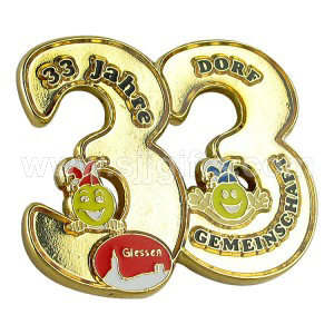 Number and Letter Lapel Pins
