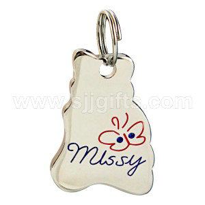 Factory For China Promotional Custom Engraved Logo Stainless Steel Military Metal Dog Tag offset printing pet tag Blank Printed Key Enamel Identity Aluminum Necklace Name Pet ID Tag for Promotion Gift