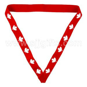 Online Exporter China High Quality Custom Sublimation Printed Badge Medal Lanyard Ribbon with O-Ring