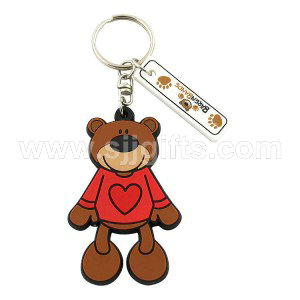 Well-designed China 3D Promotion Soft PVC Custom Rubber Key Chain