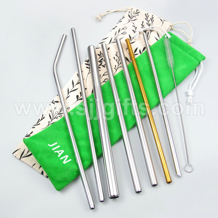 Trending Products Personalised Hair Clips - Stainless Steel Straws – Sjj