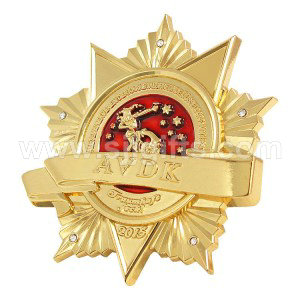 Olympic Certificate China Manufacturer Custom Logo 3D Medal in Gold Antique Plated Metal Sport Medal