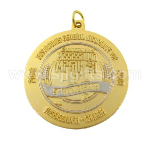 Best-Selling China Cheap Custom Rope Edge Antique Bronze Enamel Souvenir Badminton Medal