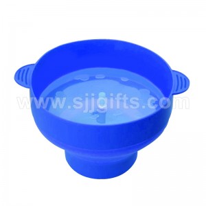 Collapsible Silicone Microwave Safe Popcorn Bowl With Lid