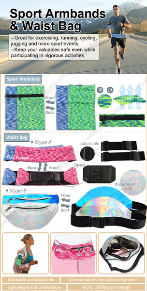 Sport Armbands & Waist Bag