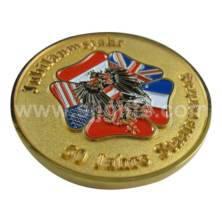 Top Quality Police Pin Badges – Die Struck Brass Coins – Sjj