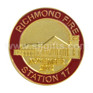 Firefighter Badge / Lapel Pin For The Firefighter / Firefighter Customized Pins