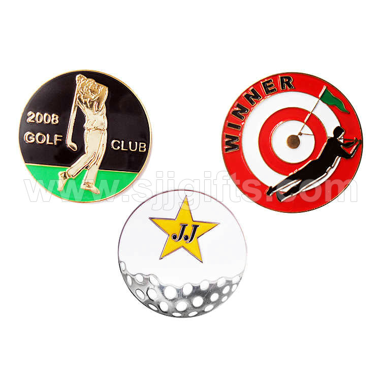 2020 China New Design Tin Badge - Golf ball marker – Sjj