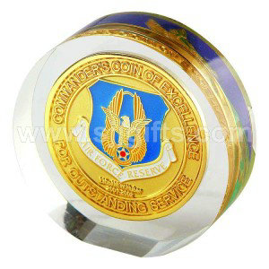 Paper Weight with Coin Embed