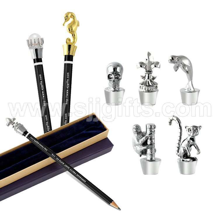 Chinese wholesale Stationery Set - Metal Pencil Toppers – Sjj