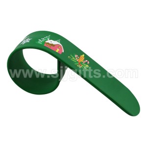 Reasonable price China Promotional Gift Funny Fashionable Silicone Slap Wristband, OEM Custom Printed Silicone Slap Band