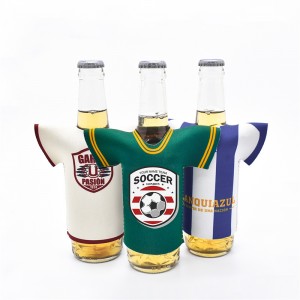 شعار مخصص حامل قصير النيوبرين التسامي مطبوعة تي شيرت حاملي زجاجات البيرة كم
