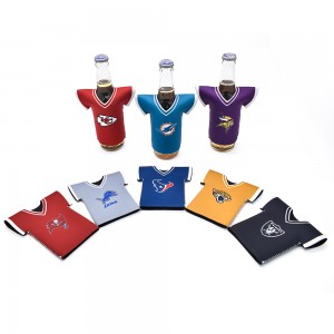 Stubby T-shirt cooler beer holder neoprene bottle sleeve koozies with custom logo