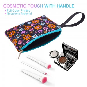 ʻO Neoprene Zipper Pouch Nani Cosmetic Bag Case Custom Makeup Bags Travel