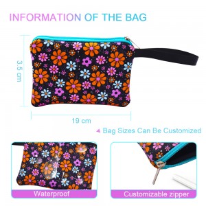 Neoprene Zipper Pouch Botle Cosmetic Bag Case Tloaelehileng Makeup Bags Travel