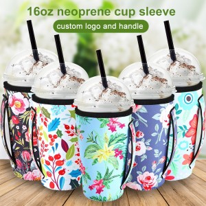 Neoprene Coffee Cup Sleeve Insulator Iced Cup Sleeve Reusable Ice Cup Holder