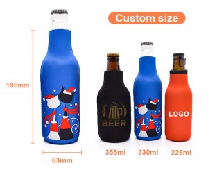 Custom Beer Bottle Sleeve Metal Stubbie Holders Sublimation Blank Printed Can Cooler