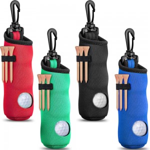 Golf Pouch Bag Golf Ball Carry Bag Custom Design Golf Ball Holder With Tee Holder