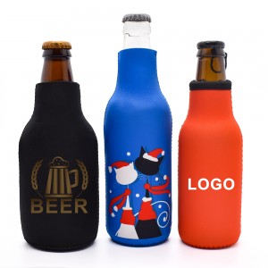 Sublimacyjna chłodnica rękawów do piwa może rękawy kolorowe chłodziarki do butelek z napojami