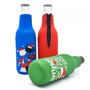 ដៃអាវស្រាបៀរ Neoprene Bottle Coolers Sublimation Tube Drinks Stubby Cooler Metal