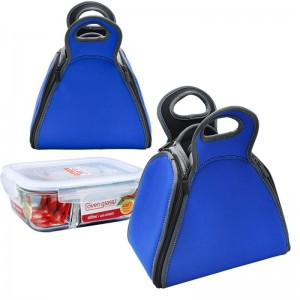 Neoprene lunch tote bag custom printing wine food sublimation blank thermal cooler bags