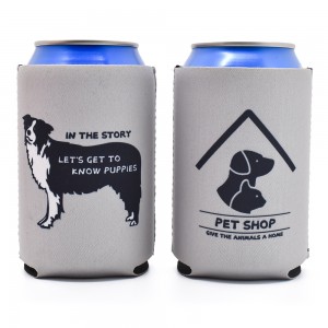 Folding can cooler custom stubby holder silk screen printing coozies