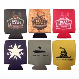 Sublimation blanks stubby cooler beer sleeve 330ml can coozies with logo