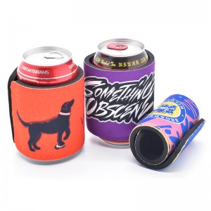 Slap Wrap Can Cooler koozie beer stubby holder fabric neoprene coozies for cans