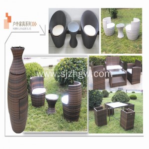 Patio Rattan furniture Wicker furniture table and chairs