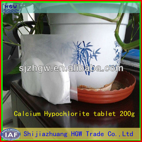 Calcium Hypoclorite ntsiav tshuaj 200g los ntawm Sodium txheej txheem