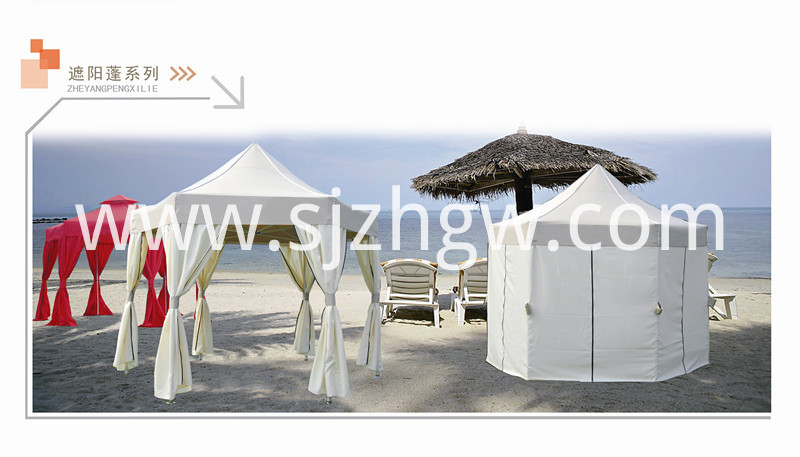 Good Wholesale Vendors Amusement Equipment - Hexagon Gazebo Shade Canopy Shelter Rain Steel Frame  – HGW Trade