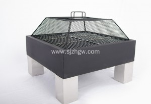 Hot Selling for Bubble Swimming Pool Cover - Fire pit and Barbecue Grill Combined BBQ Outdoor Party – HGW Trade