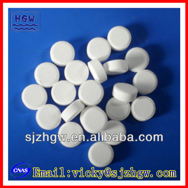 Chinese wholesale Swimming Pool Cyanuric Acid - SODIUM DICHLOROISOCYANURATE(SDIC) 56% tablets – HGW Trade
