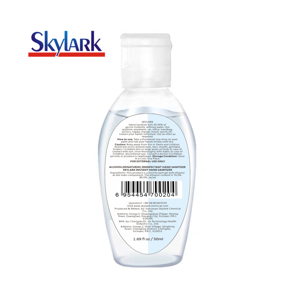 Wholesale China Kitchen Liquid Soap Manufacturers Suppliers –  Professional 75% Alcohol Hand Sanitizer With Excellent Performance  – Skylark