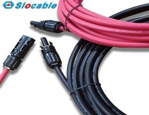 Solar Panel Extension Cable yokhala ndi Mc4 Male to Female Connectors