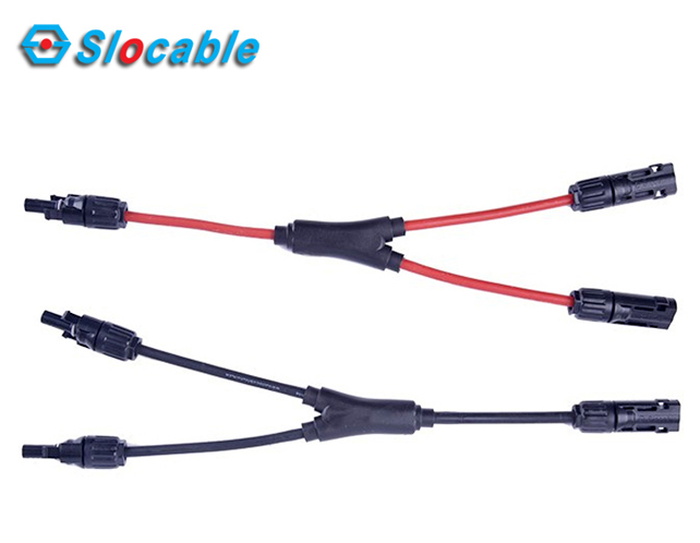 Factory Supply 15a cable solar pv fuse holder - PV Cable Assemblies – Y Type Extension Cable with MC4 Connector – Slocable