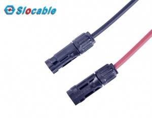 PV-kabelsamestellings — 5to1 X-tipe verlengkabel met MC4-koppelaar