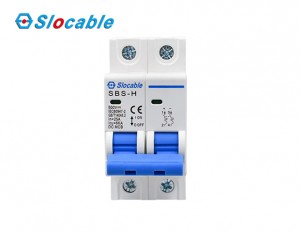 Slocable 2 Pole PV DC Circuit Breaker kanggo Tata Surya
