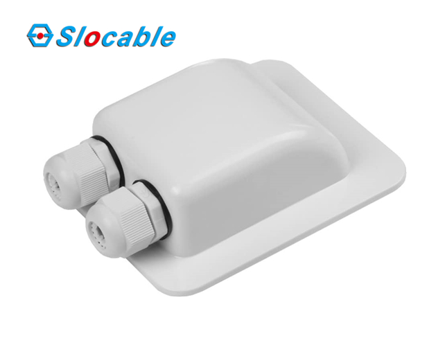 Slocable vatnsheldur ABS Sól Tvöfaldur Cable Entry Gland