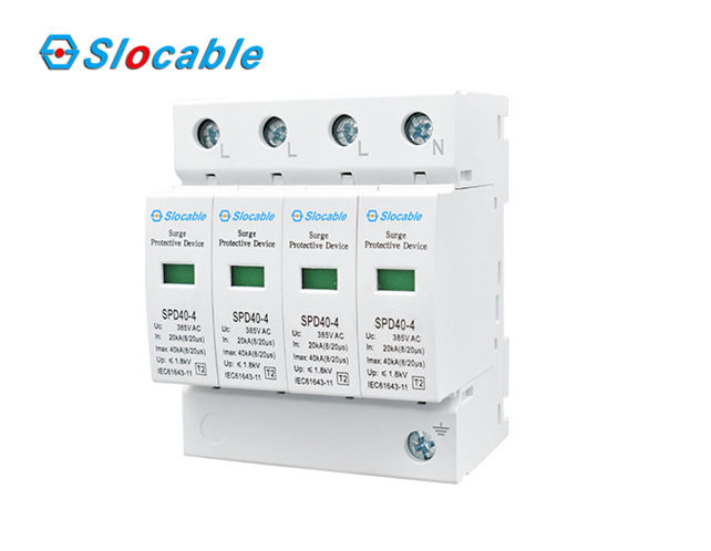 Type 2 AC Power Surge Protection 4 Pole Device Slocable